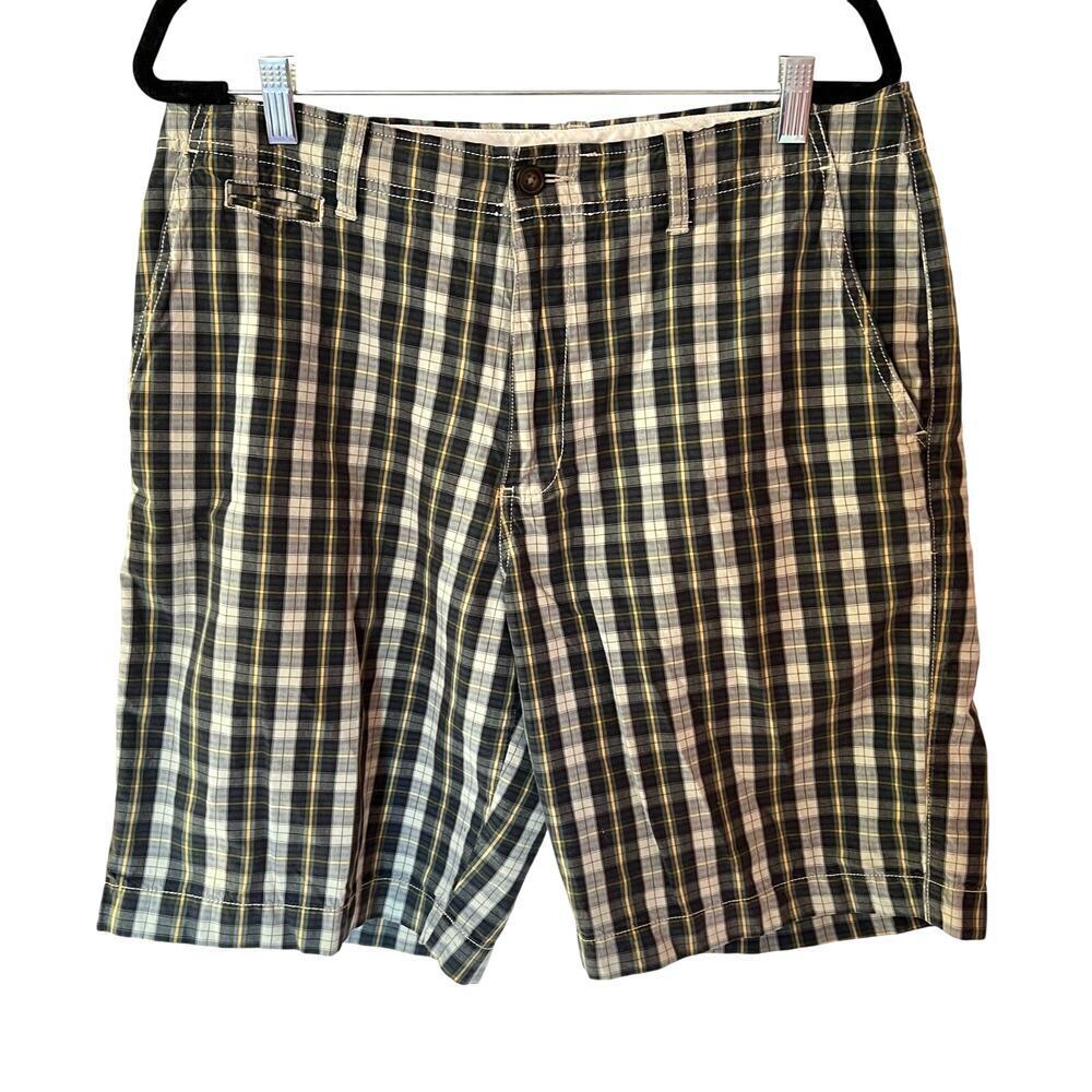 J. Crew Vintage -Bundle of 2 Madras Plaid Cotton Drawstring Shorts SZ 34​​